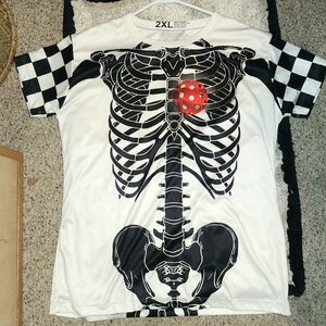 Pickleball As A Heart Skeleton Polyester Jersey